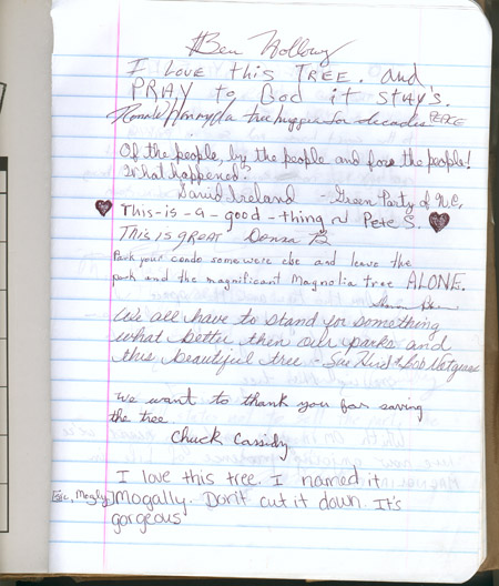 Page 1 of tree-sit journal