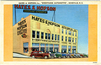 1950 postcard of Hayes & Hopson
